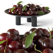 Cherries in a plate “Duck Plate mini” from 101cph