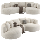 Modern Curved Cloud Sectional Sofa