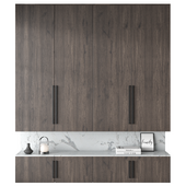 wardrobe wood cabinet 10 - minimalist hallway design