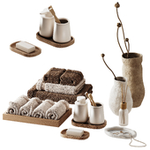 Decorative set with towels