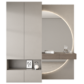 wardrobe wood cabinet 11 - minimalist hallway design