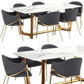 Dynasty 200 table and Gwen chairs