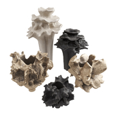 Coral art sculpture vases