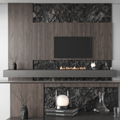 tv wall furniture composition - rock wall 7