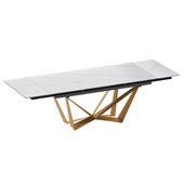 Magdalena, folding table with stone top