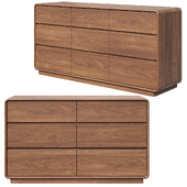 GVA Wood solid wood chest of drawers