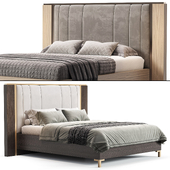 Essence Bed with Upholstered Headboard by Alfy