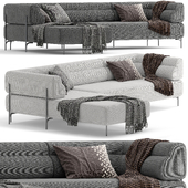 Modern cotton sofa by Litfad