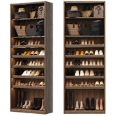 Обувной шкаф с наполнением для прихожей и гардероба