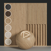 Stone oak Wood material in 6 options | Seamless | PBR
