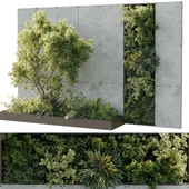 Vertical Wall Garden With Wooden frame - Horizontal garden set of indoor plant 80