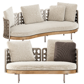 Torii Nest Outdoor sofa by Minotti