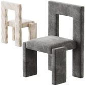 Upholstered chair SEGMENT by Trnk