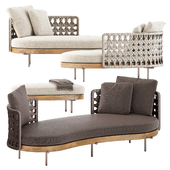 Torii Nest Angled sofa by Minotti