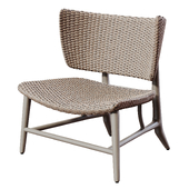 Mcguire Bow Outdoor Lounge Chair by Barbara Barry
