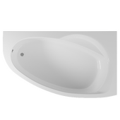 ОМ Акриловая ванна STWORKI Молде R 170x100 см, угловая, с каркасом, асимметричная