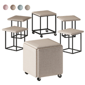 RIDBERG 5 in 1 pouf cube