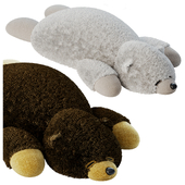 Soft toys White and Brown bears