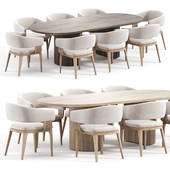Kirk Dining Chair and Moon Gubi table