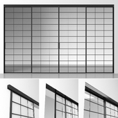 System of sliding partitions (panels) Rimadesio Soho