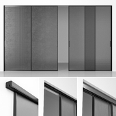 System of sliding partitions (panels) Rimadesio Velaria