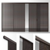 System of sliding partitions (panels) Rimadesio Daimon