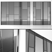 System of sliding partitions (panels) Rimadesio Maxi