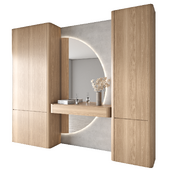 wardrobe wood cabinet 12 - minimalist hallway design