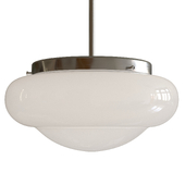 Factory232 pendant lamp with milky vintage shade