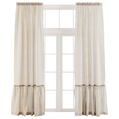 Ruffled Linen Curtains