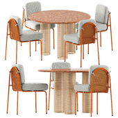 Riviera chair and Riviera table by Mambo Unlimited Ideas