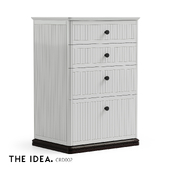 OM THE-IDEA High chest of drawers CRD002 on a plinth