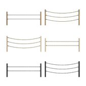 Rope fence constructor