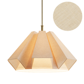 Gavin Geometric Linen Pendant by Crate and Barrel