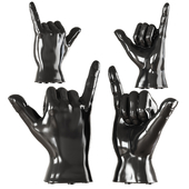 Contemporary Ceramic Figurine Hand
