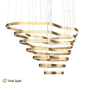 Dimmable brass pendant 08264.36 OM