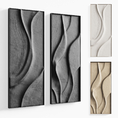 Folded wall art set 02 in three colors