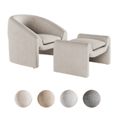 Bolia - Mielo armchair and footstool