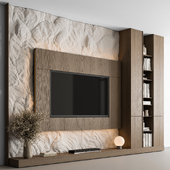 TV Wall Cliff and Wood - Set 143