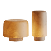 Pair of lamps Foxfire