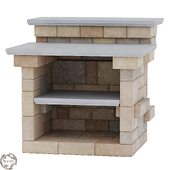 OM "RocArt" Element of a prefabricated Patio complex made of artificial stone