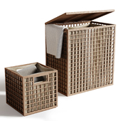 Bamboo storage basket