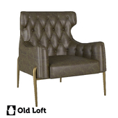 OM Armchair Golden Visit Buttoned Leather