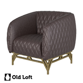 OM Armchair Diplomat Quilted Black Leather