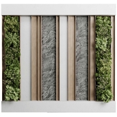 Vertical Wall Garden With Wooden frame - garden partition of indoor plant 82