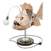 Custom table lamp "Angler fish"