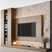 TV Wall Cliff and Wood - Set 146