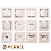 OM Acrylic sockets and switches Werkel (ivory)