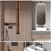 Bathroom furniture N012 in Neoclassic and Modern style