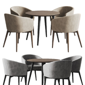 Ronda Round table, Torino chair from Skdesign